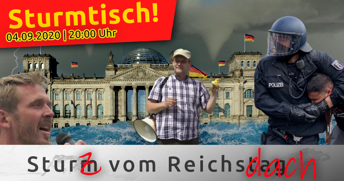 STURMTISCH am Freitag ab 20 Uhr „STURZ VOM REICHSDACH“