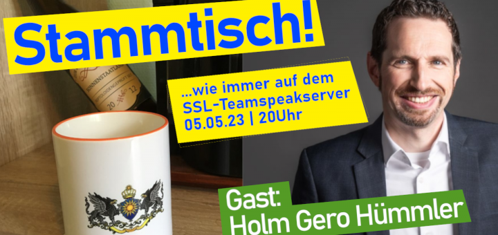 Holm Gero Hümmler beehrt uns diesen Freitag im Teamspeak-Stammtisch